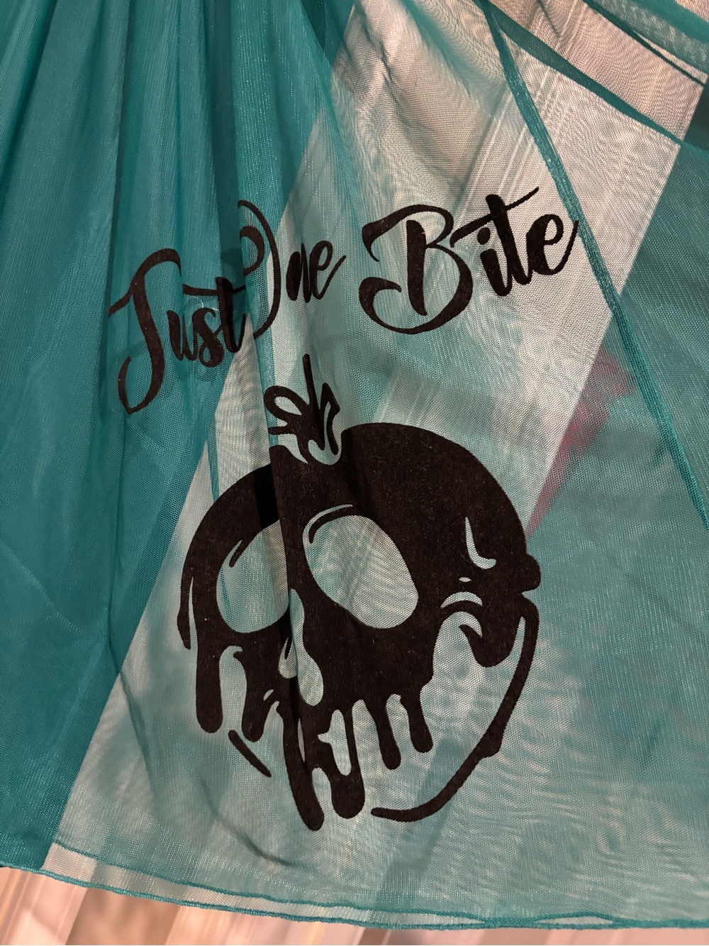 Disney Villains Teal Layered Mesh Midi Skirt - Picture 2 of 4